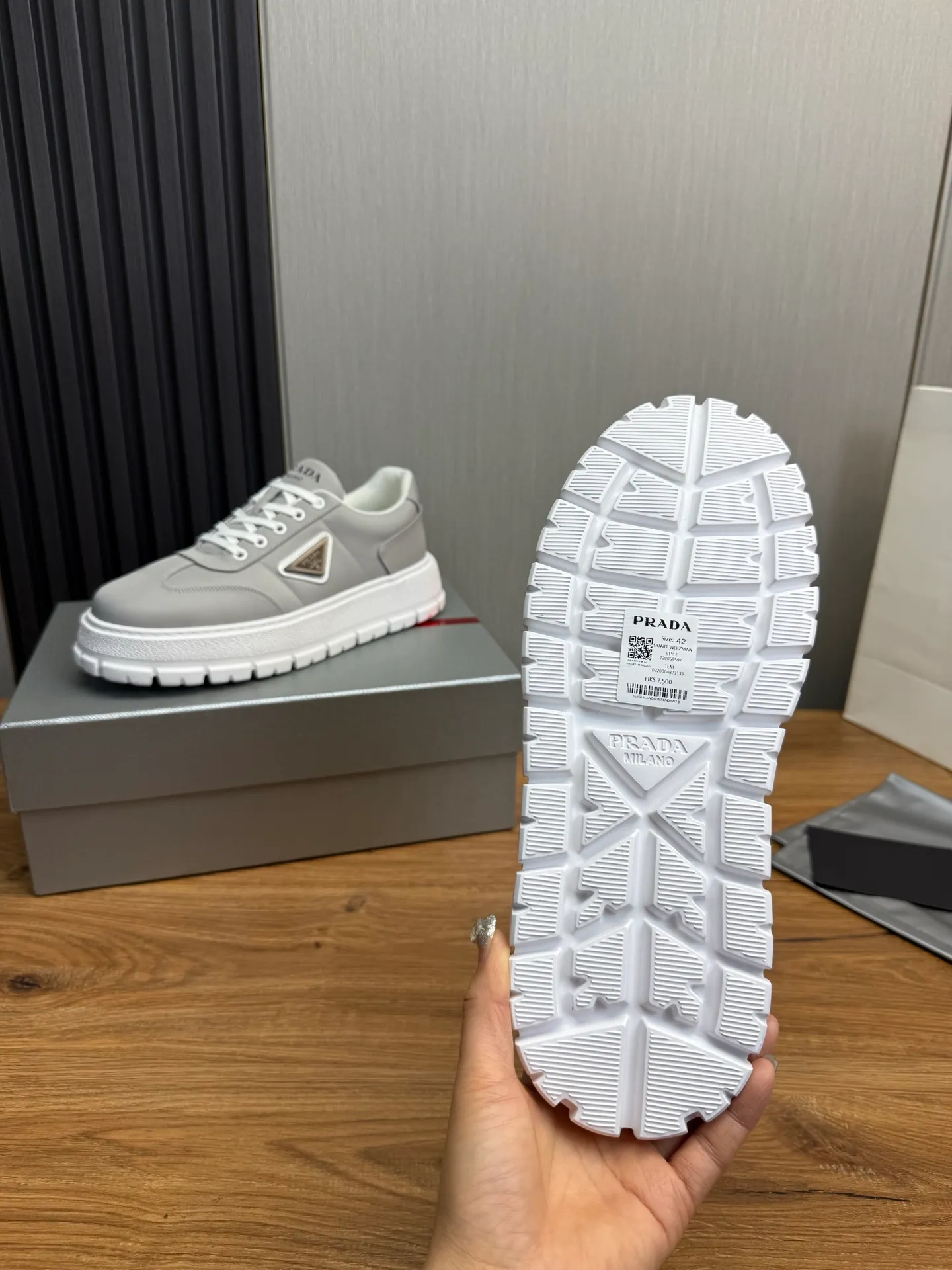 Men's shoes 💰560💰 [PRADA] Popular men's shoes shipped 👏Official website synchronized ⬆️Original imported waterproof fabric + cowhide lining, 1⃣️:1⃣️reproduction, original sole, 38-45 (45. Customized, non-refundable)